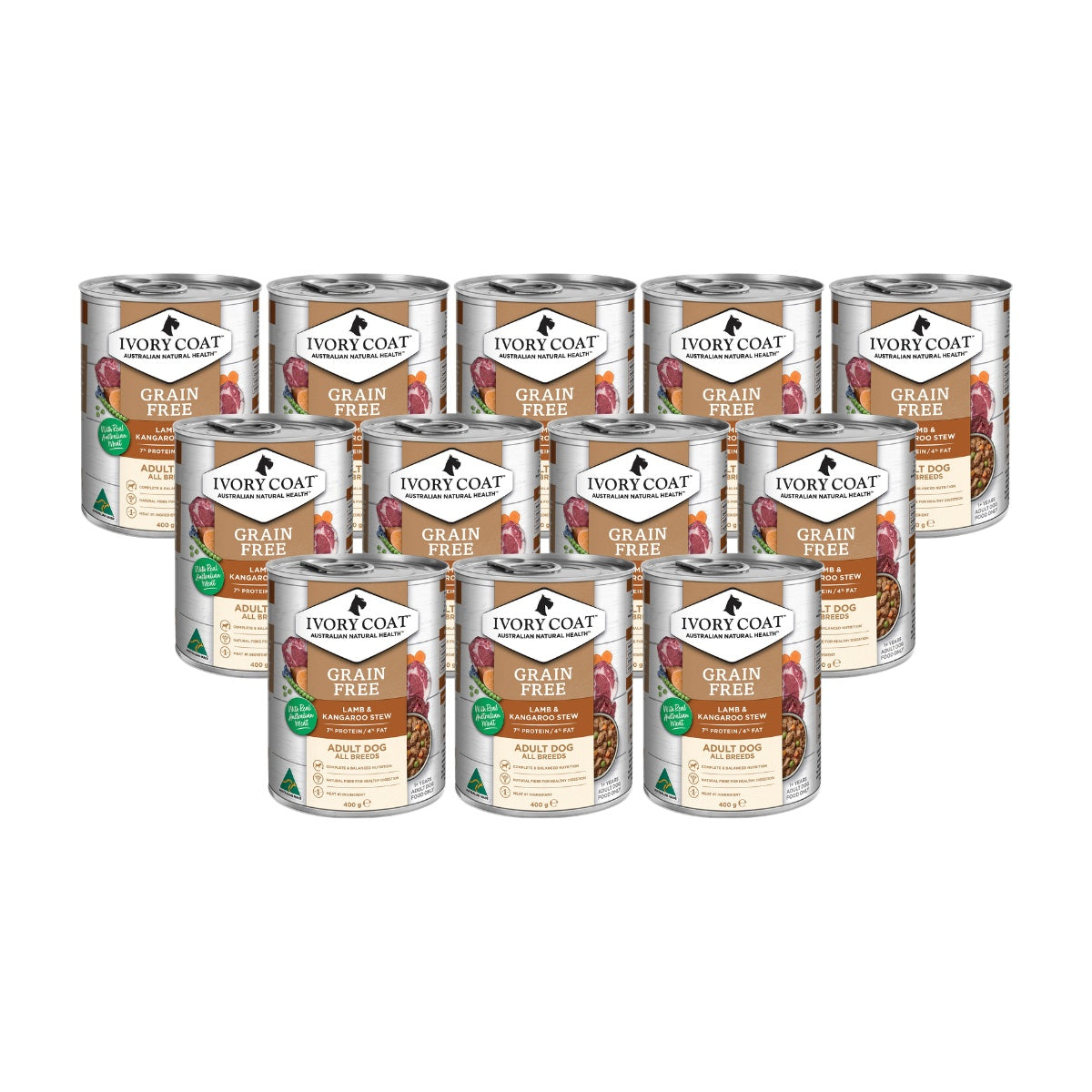 Ivory Coat Grain Free Adult Lamb & Kangaroo Wet Dog Food