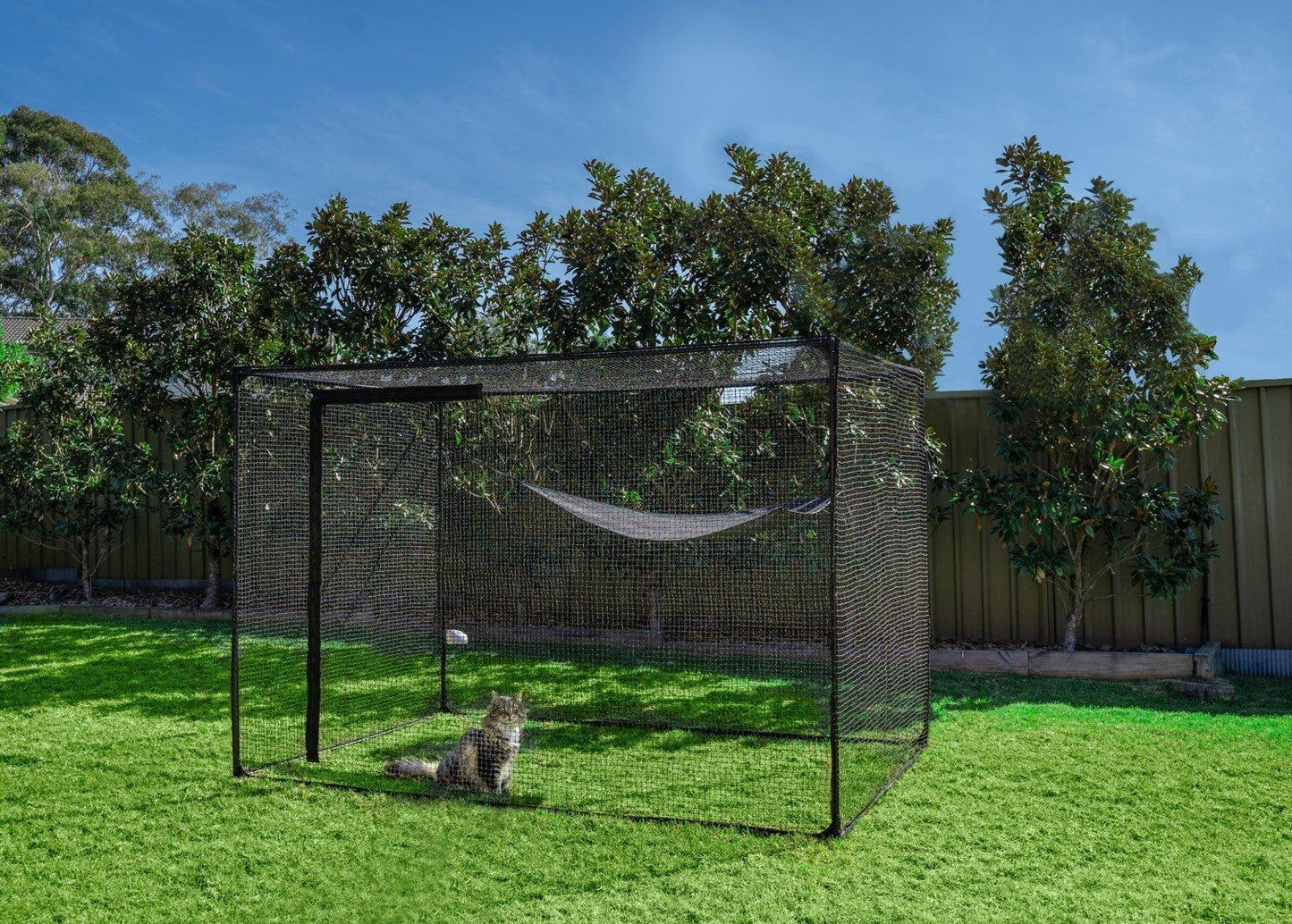 Catnets Fortress Enclosure + Shade Sail Bundle