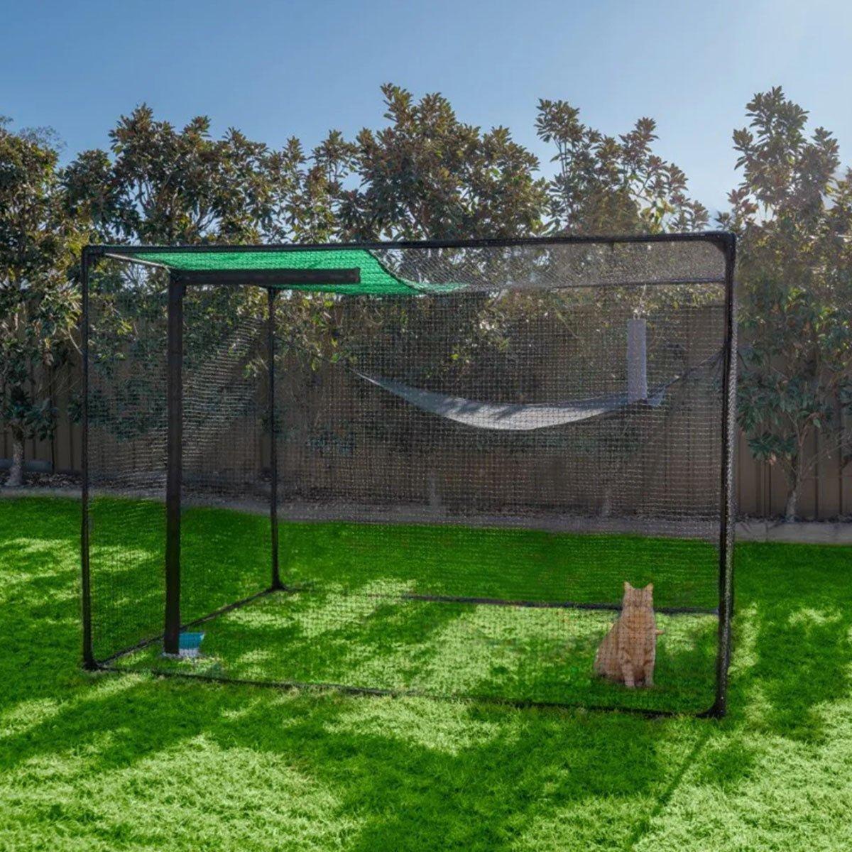 Catnets Fortress Enclosure + Shade Sail + Scratcher Bundle