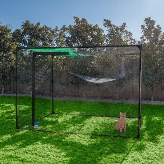Catnets Fortress Enclosure + Shade Sail + Scratcher Bundle