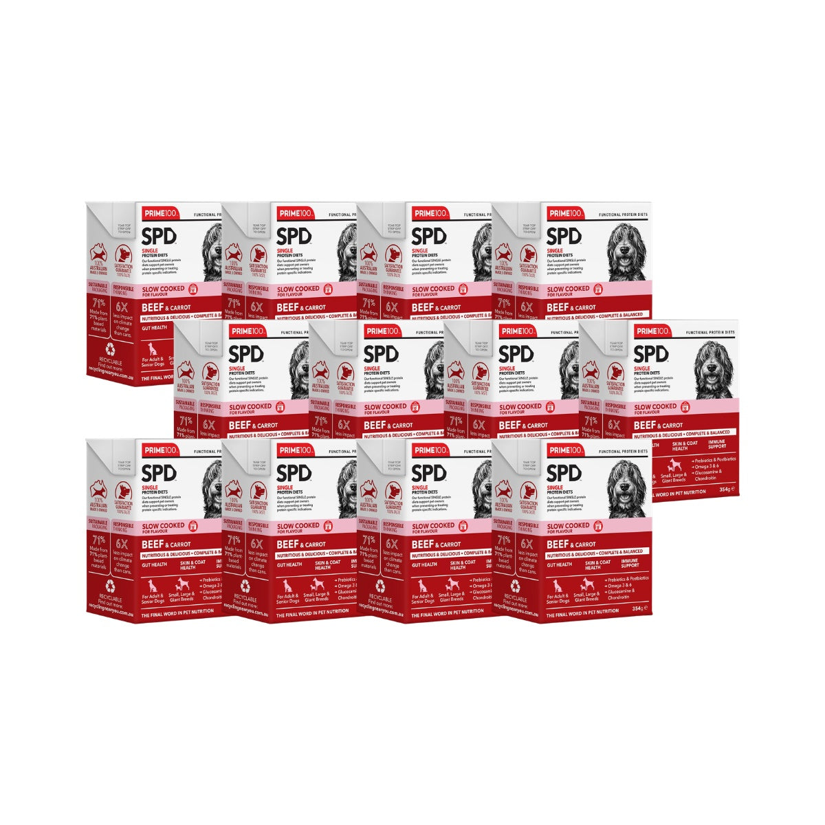 Prime100 SPD Slow Cooked Beef & Carrot Wet Dog Food