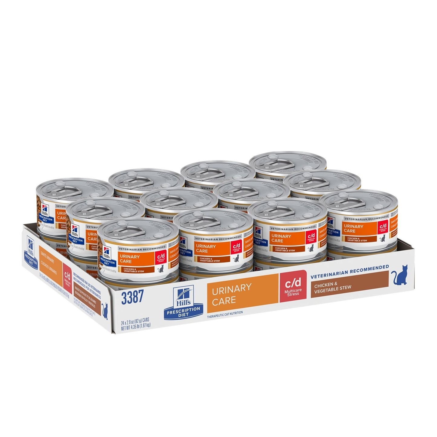 Hill's Prescription Diet C/D Stress Urinary Care Chicken & Vegetable Stew Wet Cat Food