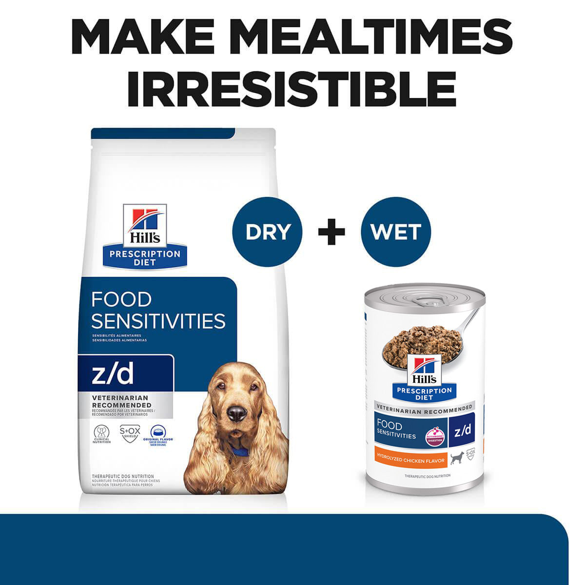 Hill's Prescription Diet Z/D Food Sensitivities Chicken Wet & Dry Dog Food Bundle