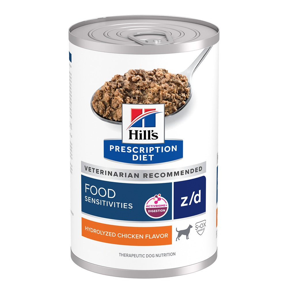Hill's Prescription Diet Z/D Food Sensitivities Chicken Wet & Dry Dog Food Bundle