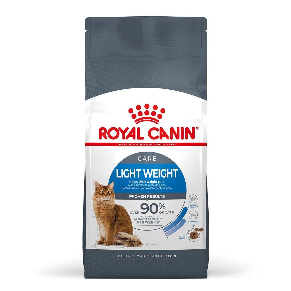 Royal Canin Light Weight Care Adult Dry & Wet Cat Food Bundle