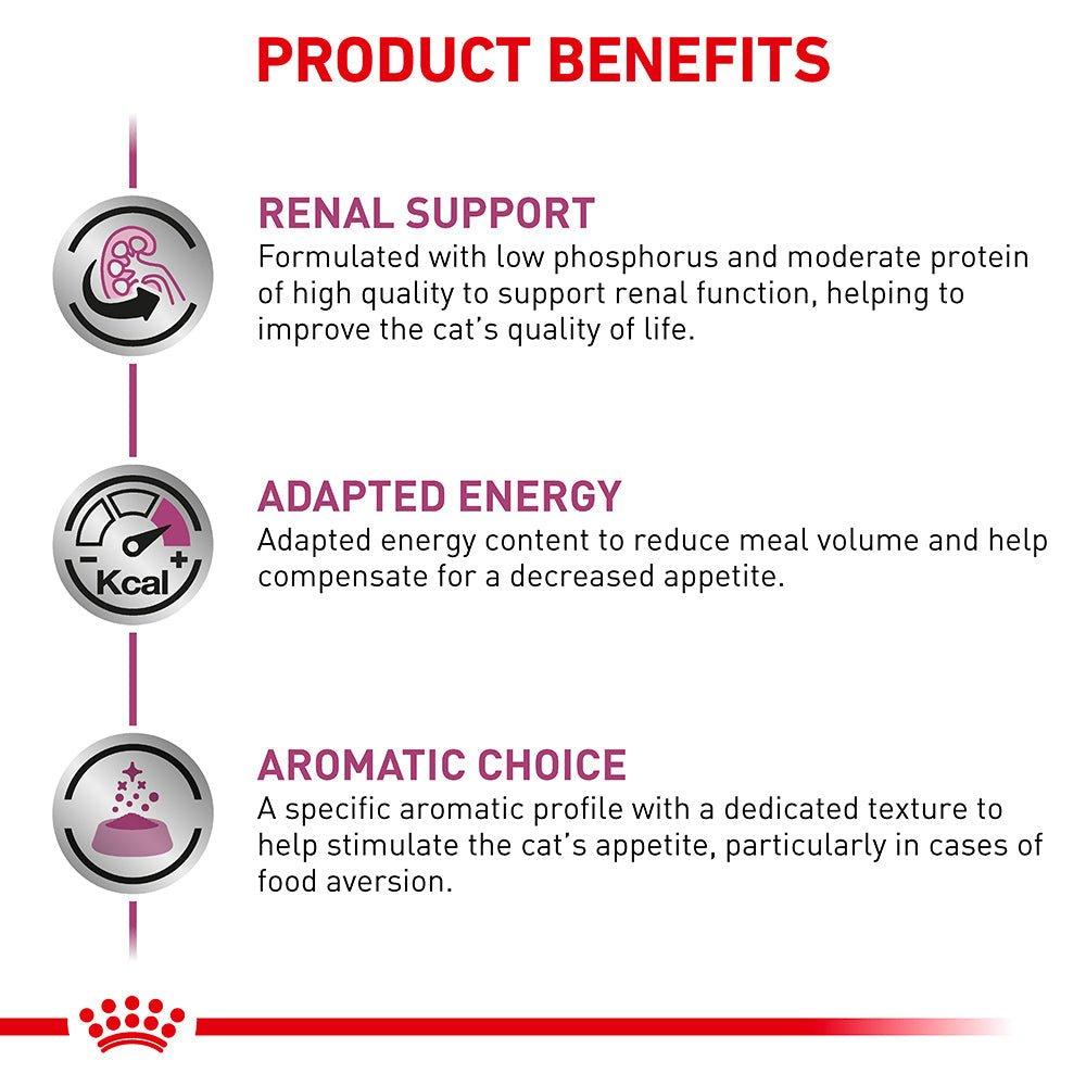 Royal Canin Veterinary Renal Chicken & Fish Wet Cat Food Bundle