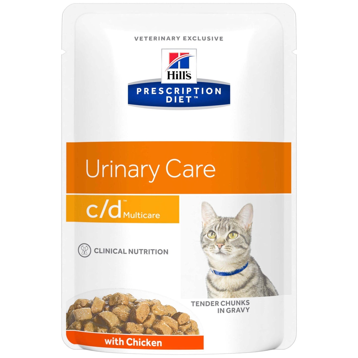 Hill's Prescription Diet C/D Urinary Care Chicken & Salmon Wet Cat Food Bundle