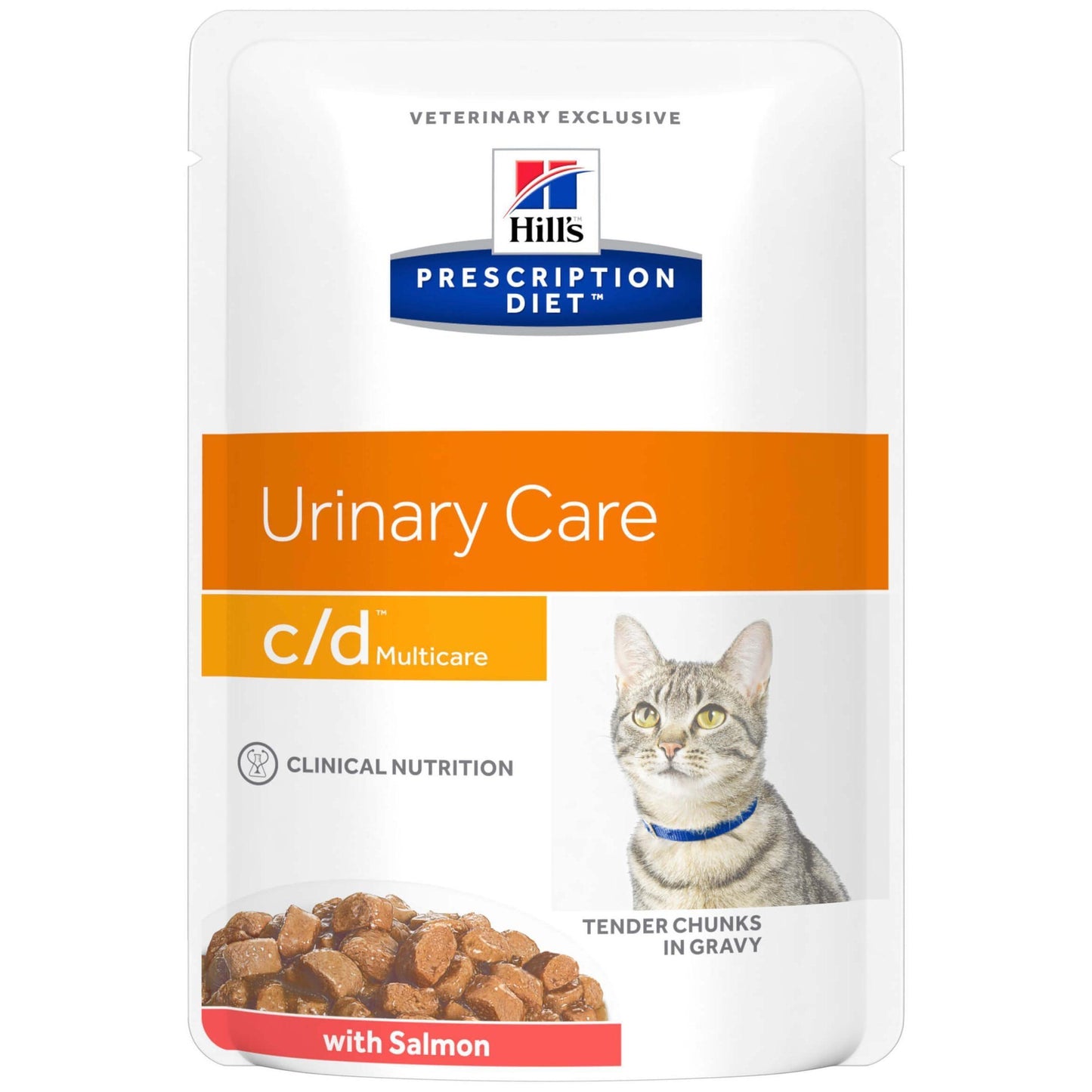 Hill's Prescription Diet C/D Urinary Care Chicken & Salmon Wet Cat Food Bundle