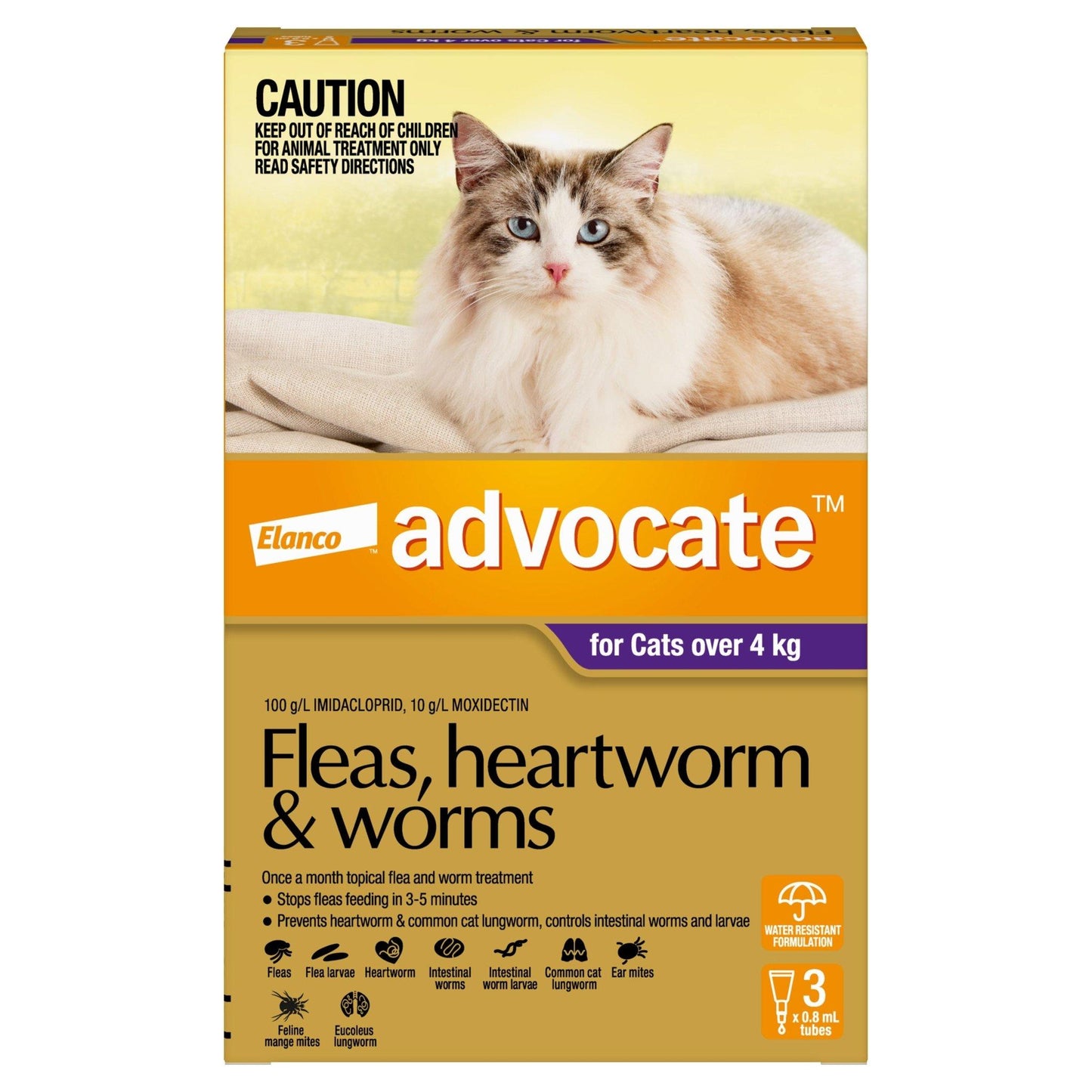 Hill's Prescription Diet Metabolic Weight Management Dry Cat Food & Advocate 3 Pack Bundle