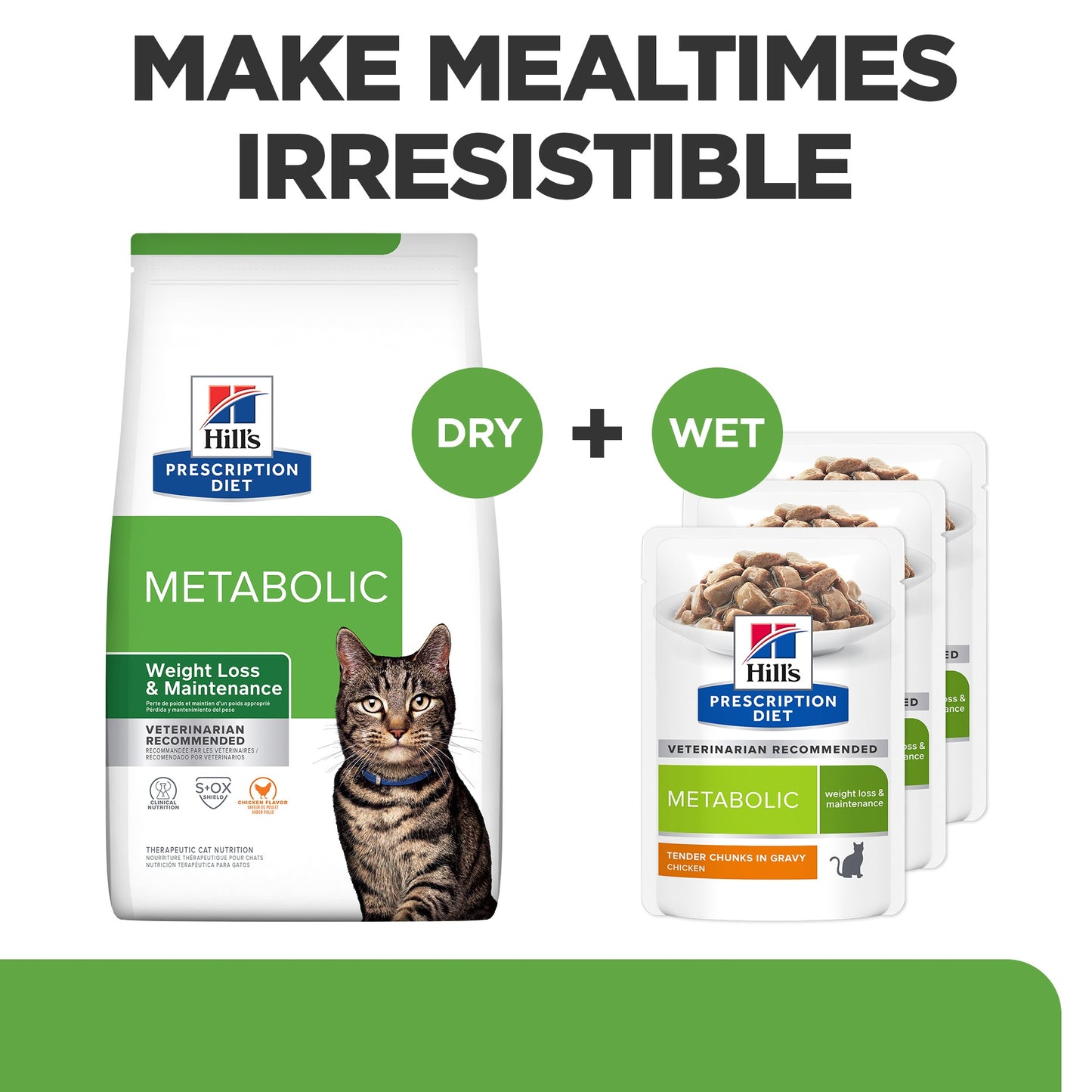 Hill's Prescription Diet Metabolic Weight Management Wet & Dry Cat Food Bundle