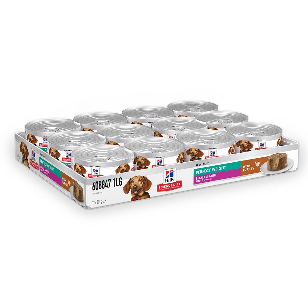 Hill's Science Diet Perfect Weight Small & Mini Turkey Canned Wet Dog Food