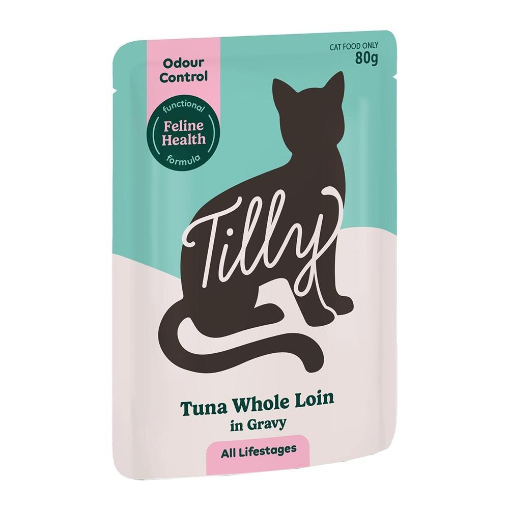 Tilly Functional Formula Odour Control Tuna Whole Loin in Gravy Wet Cat Food 80g