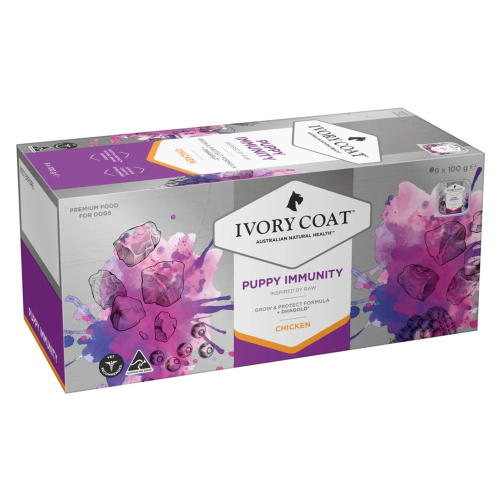 Ivory Coat Inspired by Raw Immunity Wet Puppy Food 100g