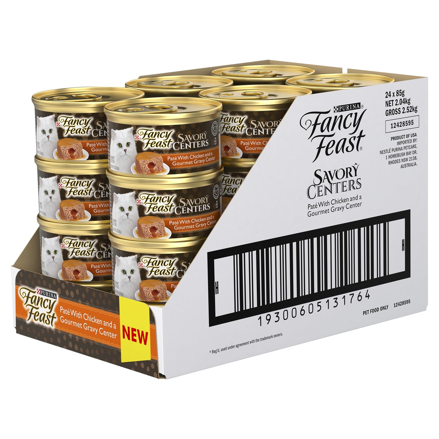 Fancy Feast Savory Centers Pate With Chicken and a Gourmet Gravy Center 85g