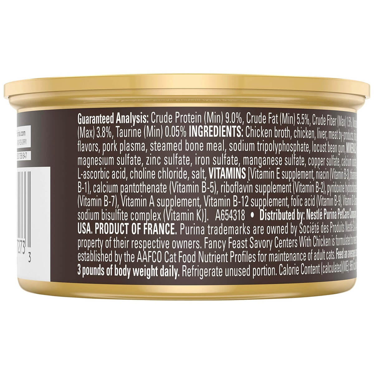 Fancy Feast Savory Centers Pate With Chicken and a Gourmet Gravy Center 85g