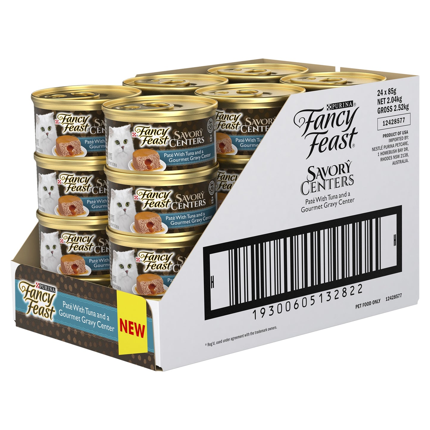Fancy Feast Savory Centers Pate With Tuna and a Gourmet Gravy Center 85g