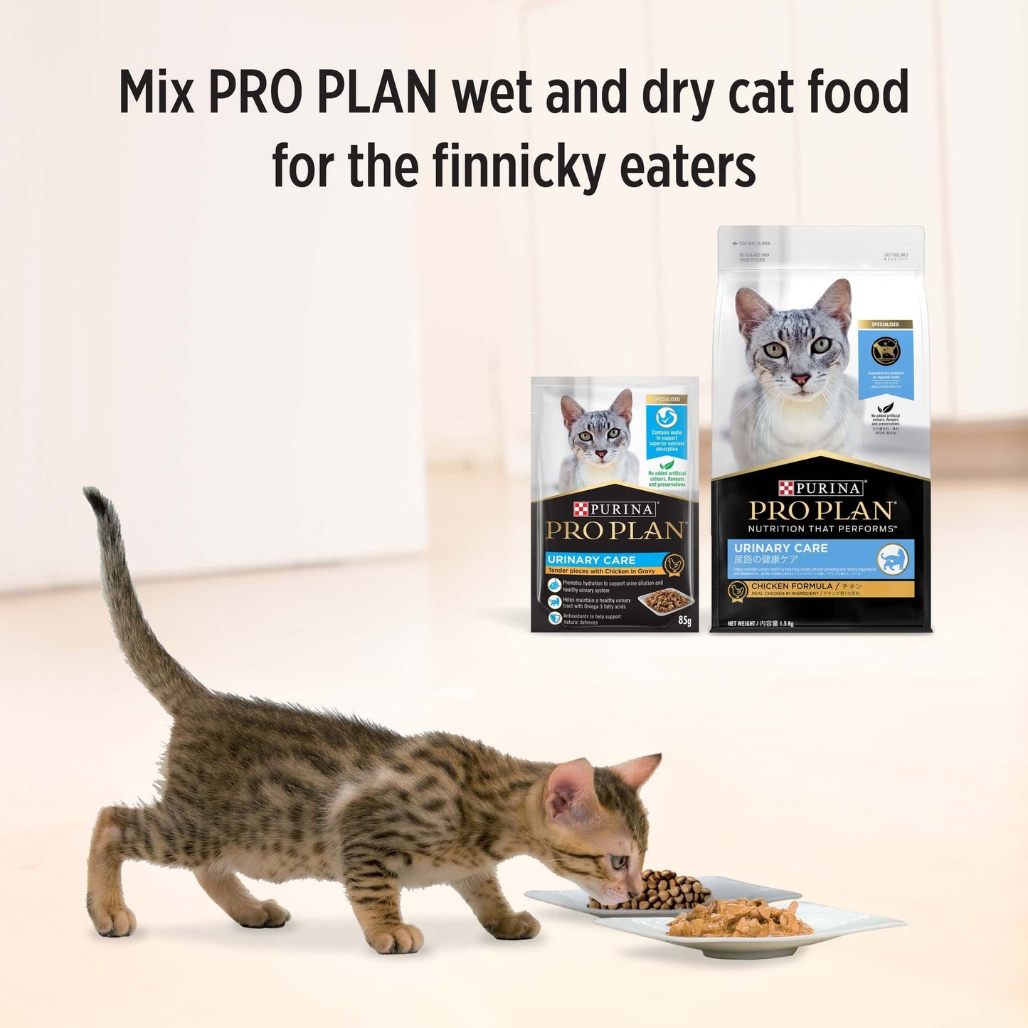 Pro Plan Urinary Tract Health Adult Chicken Gravy Pouch Wet Cat Food 85G