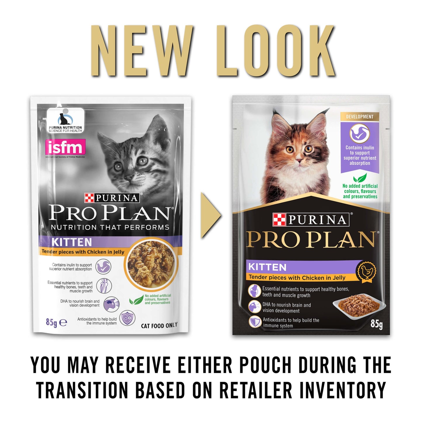 Pro Plan Kitten Chicken Jelly Pouch Wet Cat Food 85g