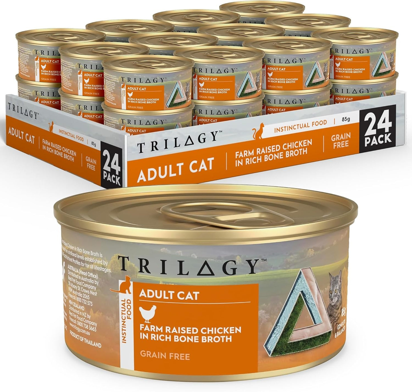 Trilogy Adult Chicken in Bone Broth Wet Cat Food