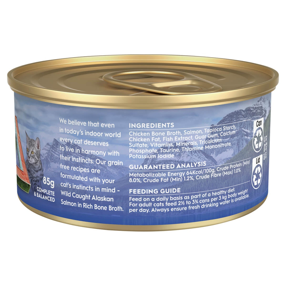 Trilogy Adult Wild Alaskan Salmon in Bone Broth Wet Cat Food