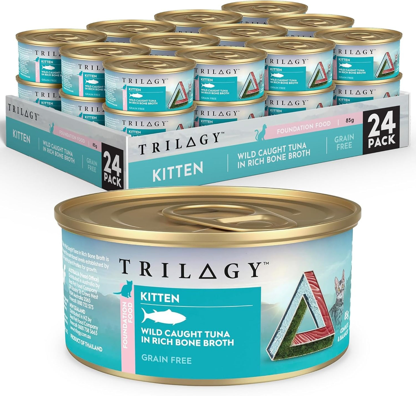 Trilogy Kitten Tuna in Bone Broth Wet Cat Food