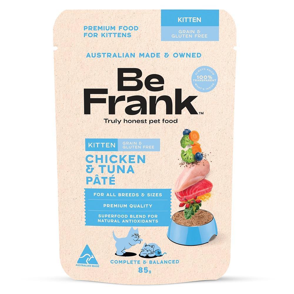 Be Frank Grain Free Kitten Chicken & Tuna Pate Wet Cat Food