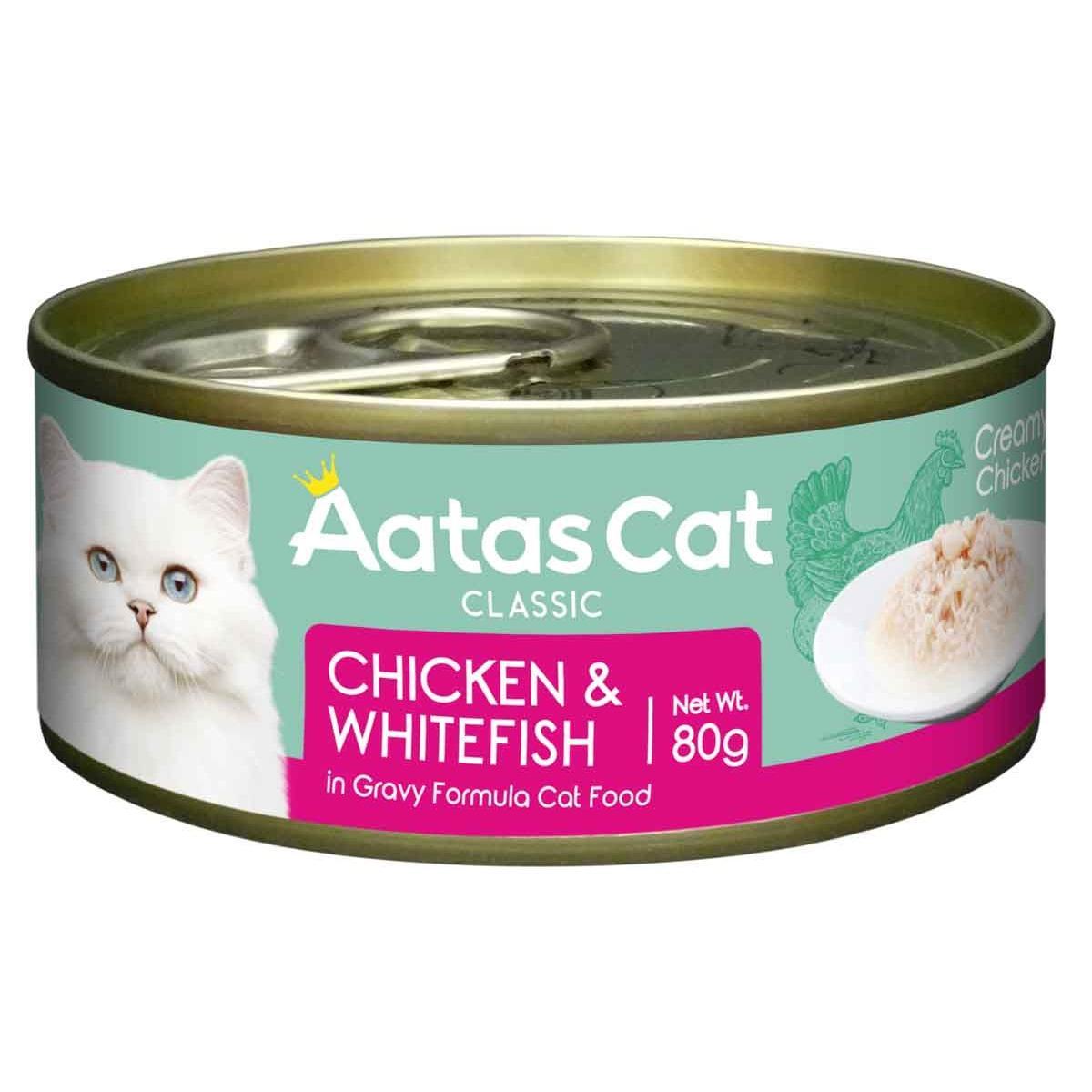 Aatas Creamy Chicken & Whitefish Gravy Wet Cat Food