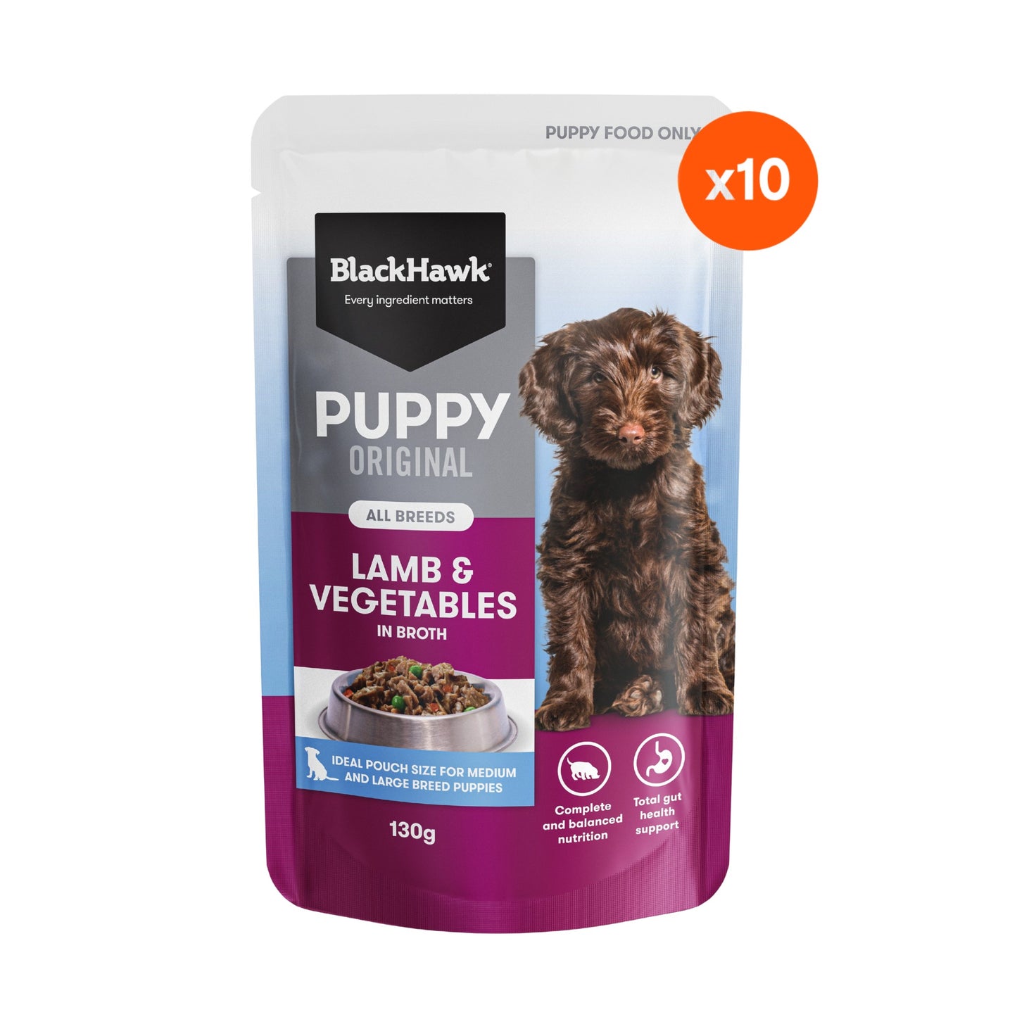 Black Hawk Puppy Lamb & Vegetables Medium to Large Breed Wet Dog Food