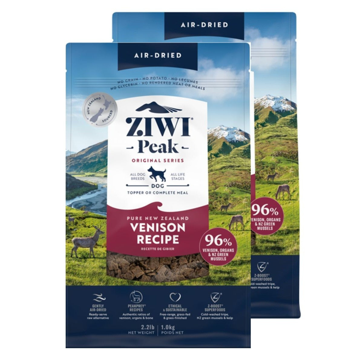 Ziwi Peak Air Dried Venison Recipe Dry Dog Food