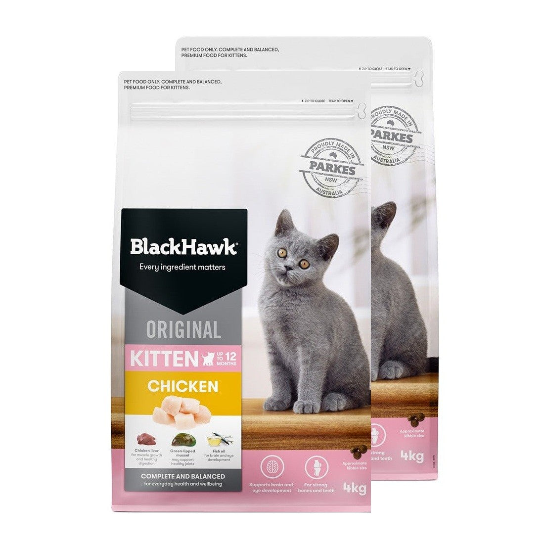Black Hawk Original Chicken Dry Kitten Food