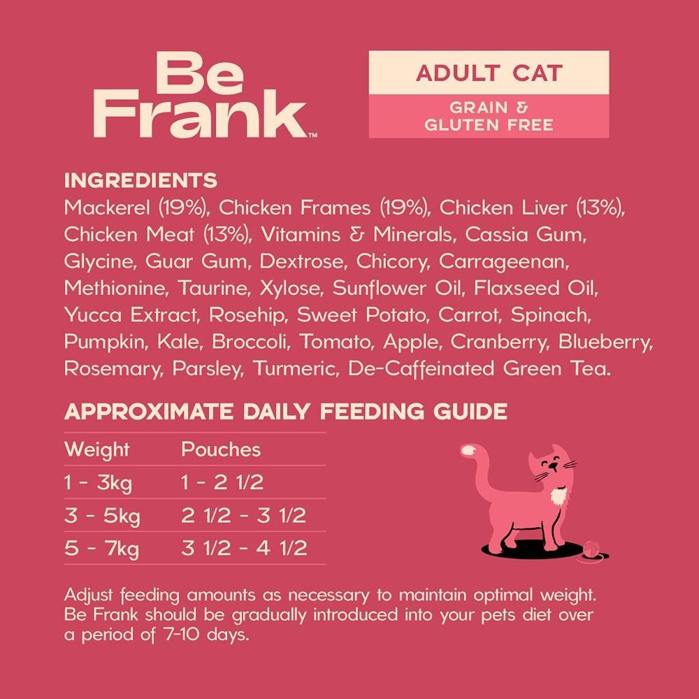 Be Frank Grain Free Mackerel & Salmon Dry & Wet Cat Food Bundle