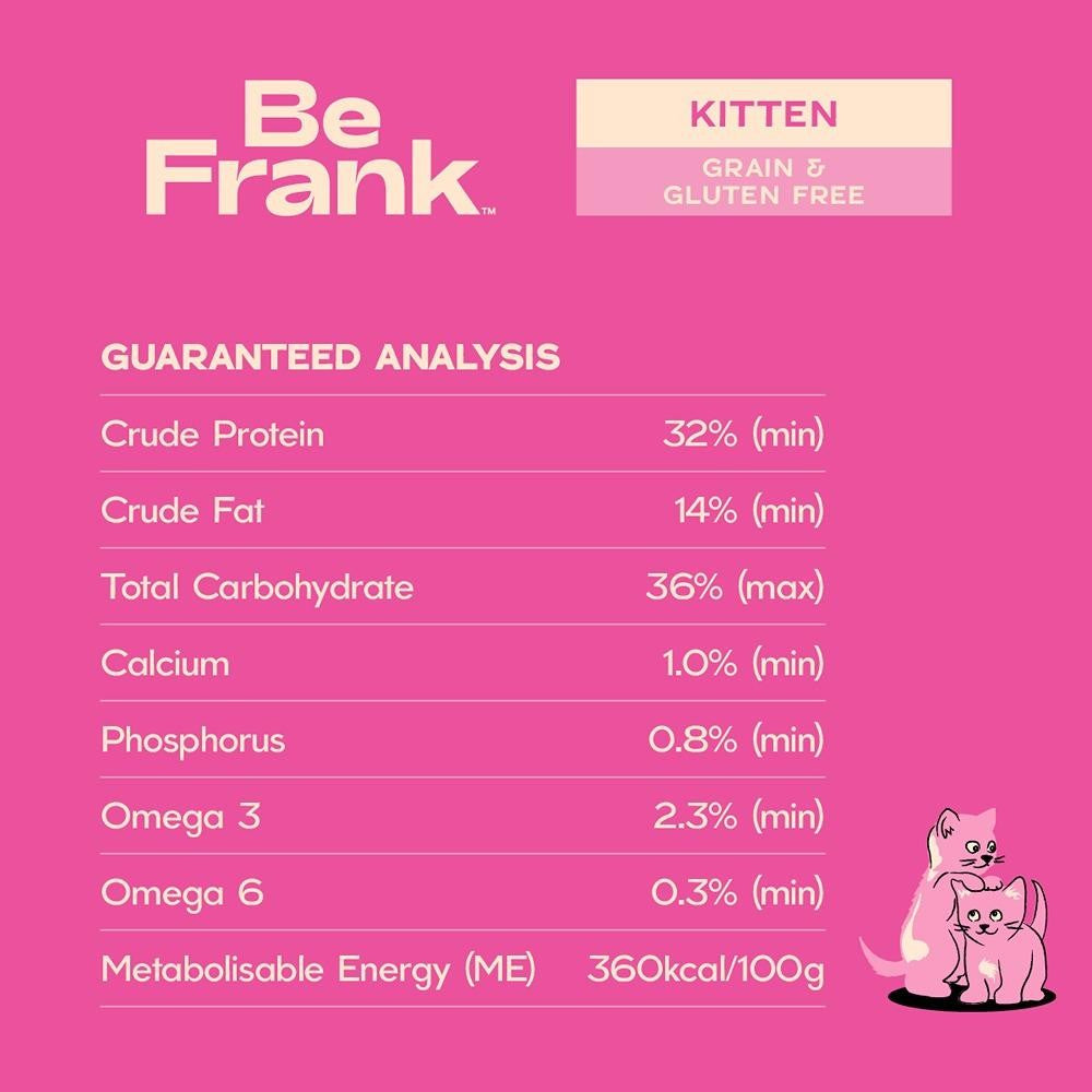 Be Frank Grain Free Kitten Chicken Dry & Wet Cat Food Bundle
