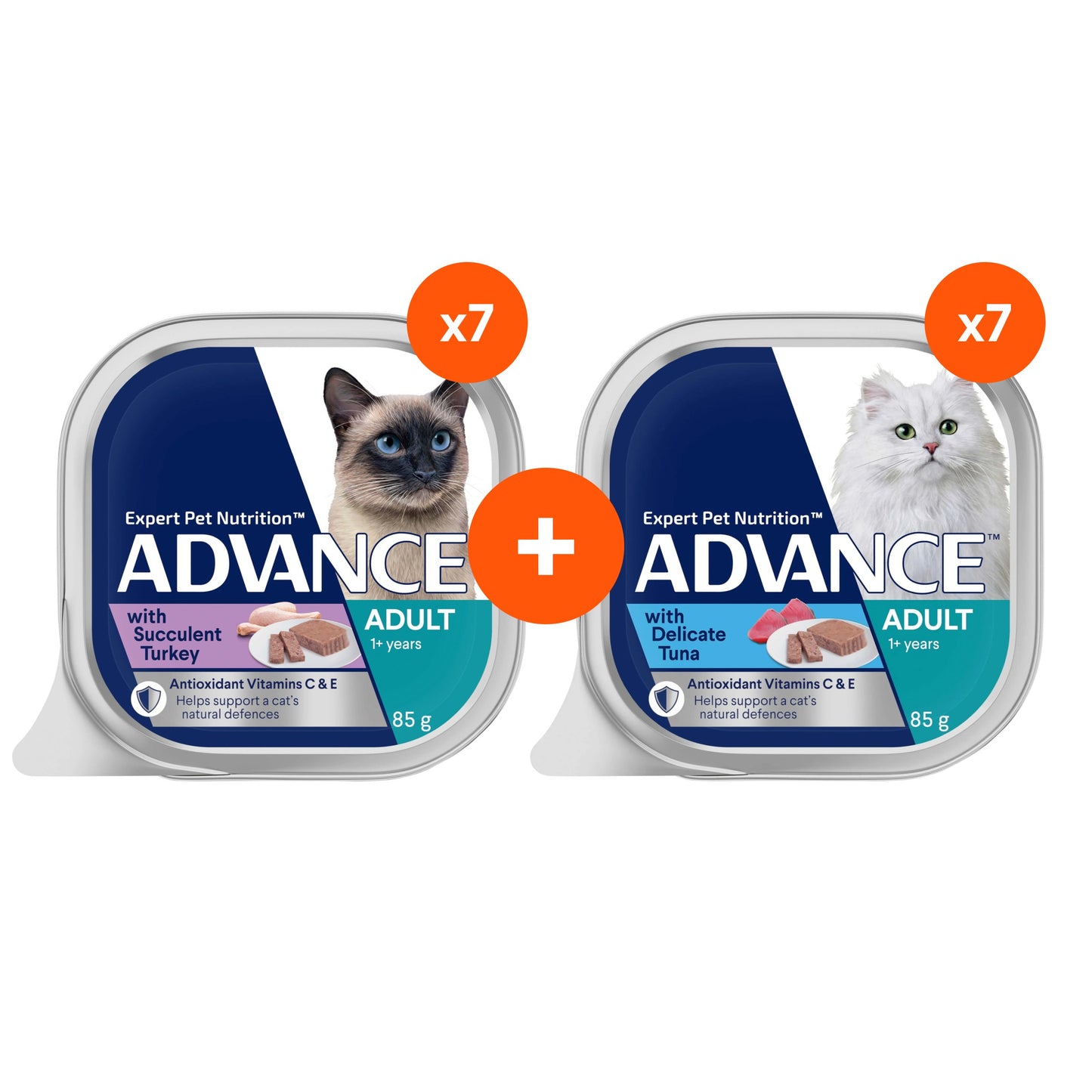 Advance Adult Tuna & Turkey Wet Cat Food Bundle