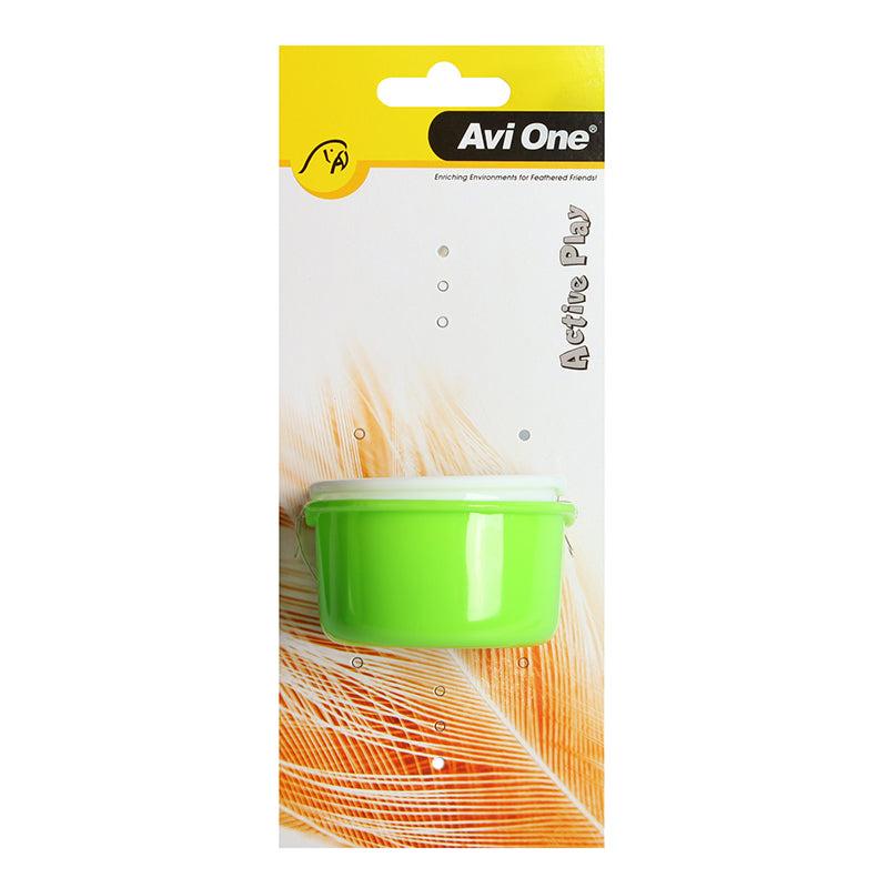 Avi One Bird Plastic D Feeder Metal Holder 2 Pack