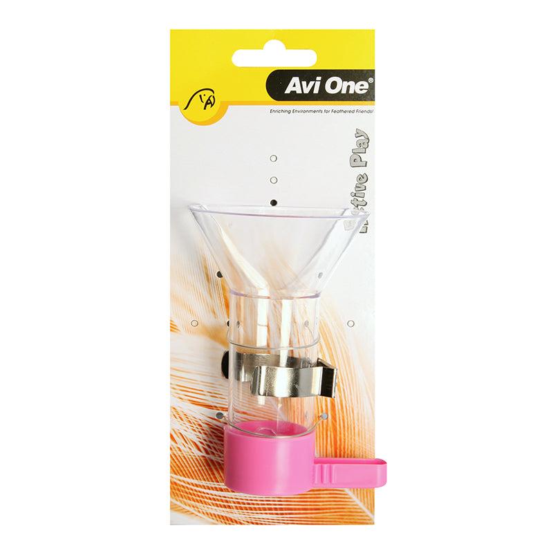 Avi One Bird Funnel Feeder with Metal Holder