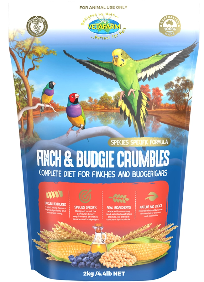 Vetafarm Finch & Budgie Crumbles Bird Food