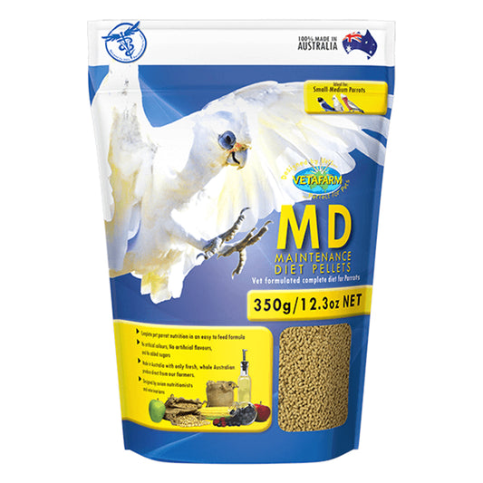 Vetafarm Parrot Pellets Maintenance Diet Bird Food 350g