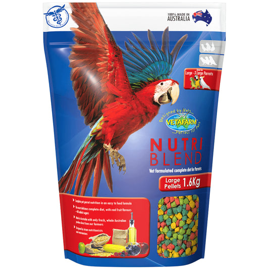 Vetafarm Nurtiblend Parrot Large Pellets