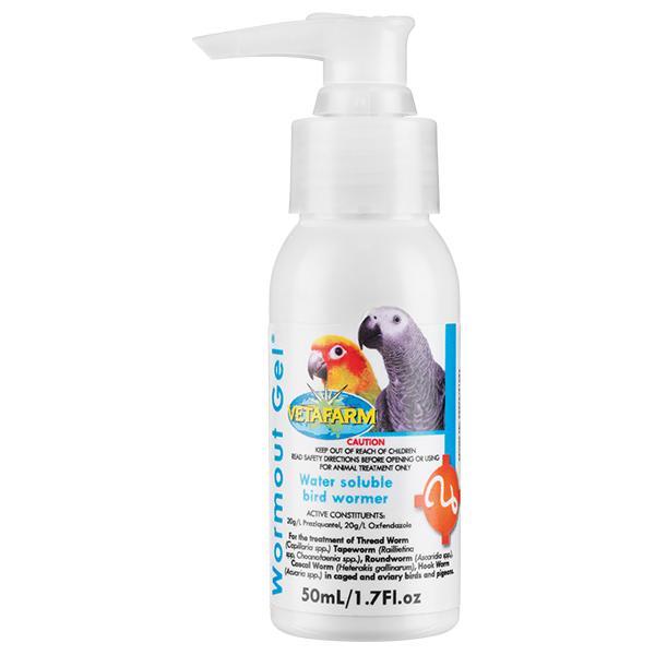 Vetafarm Wormout Gel Water Soluable Bird Wormer
