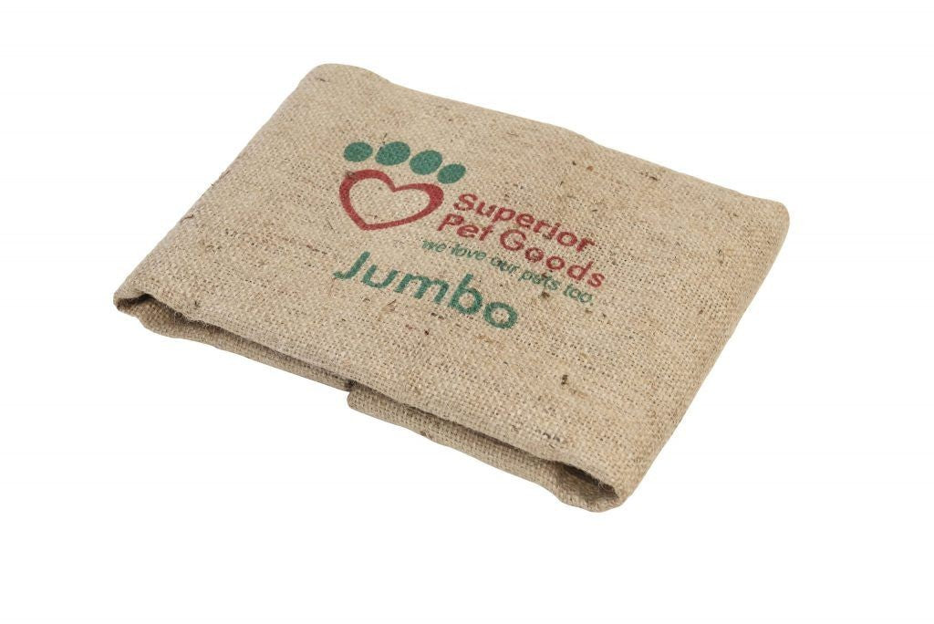 SPG Fitted Hessian Dog Bed Cover