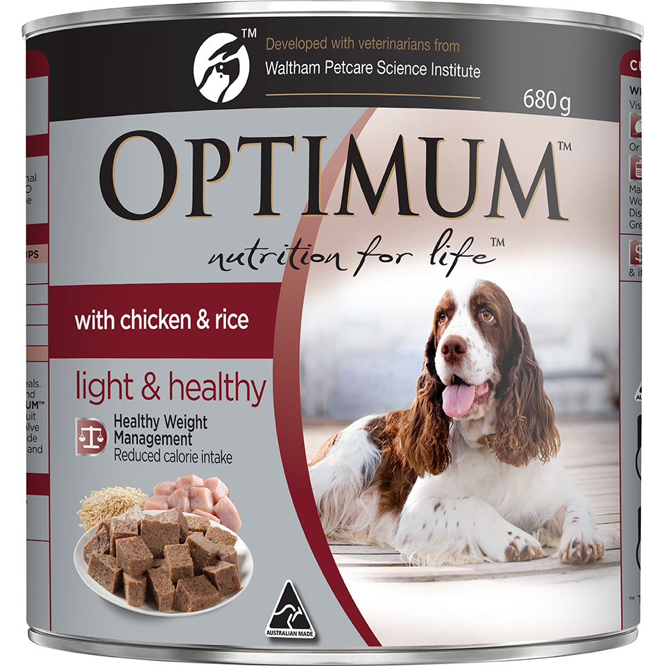 Optimum Weight Management Chicken and Rice Wet Dog Food