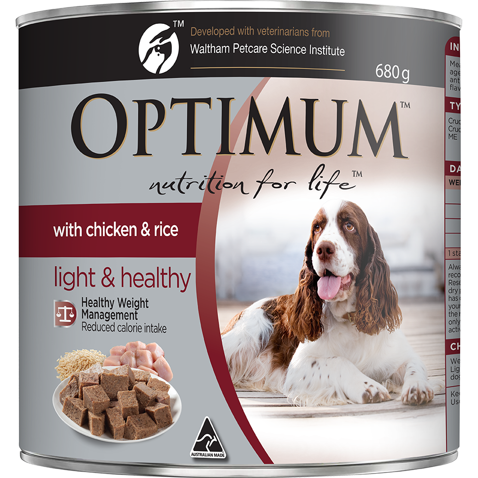 Optimum Weight Management Chicken and Rice Wet Dog Food
