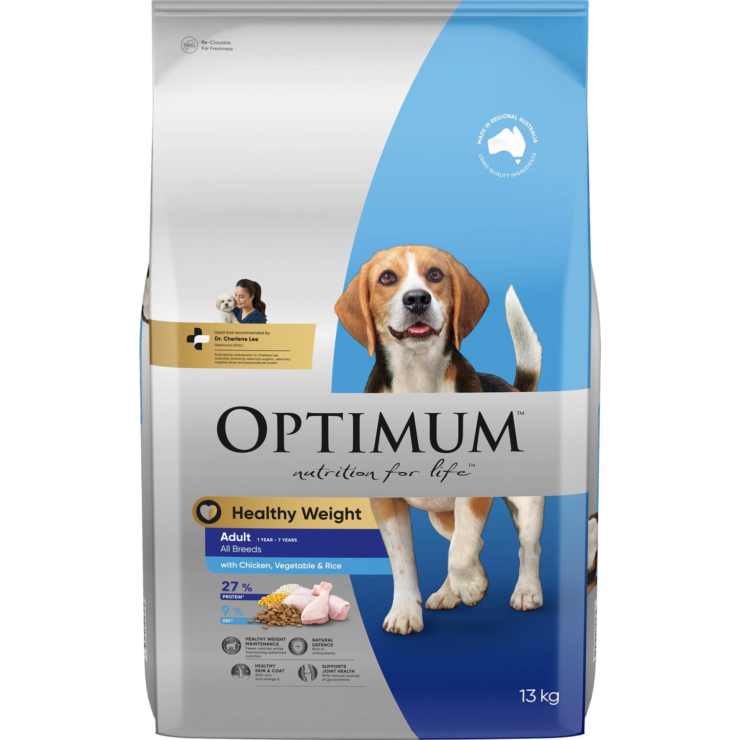Optimum Healthy Weight Adult Chicken, Vegetable & Rice Dry Dog Food