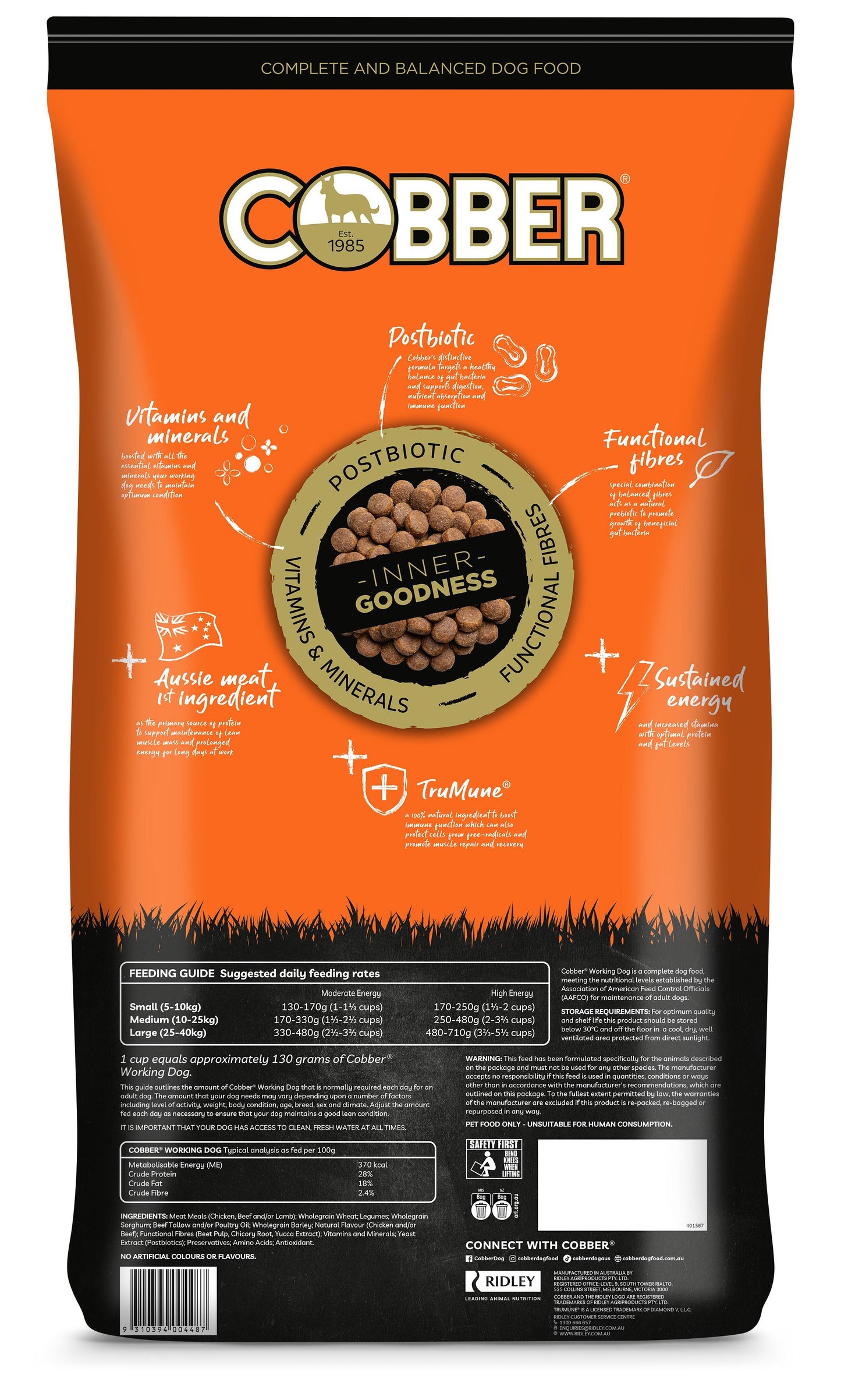 Cobber Working Dog Dry Dog Food