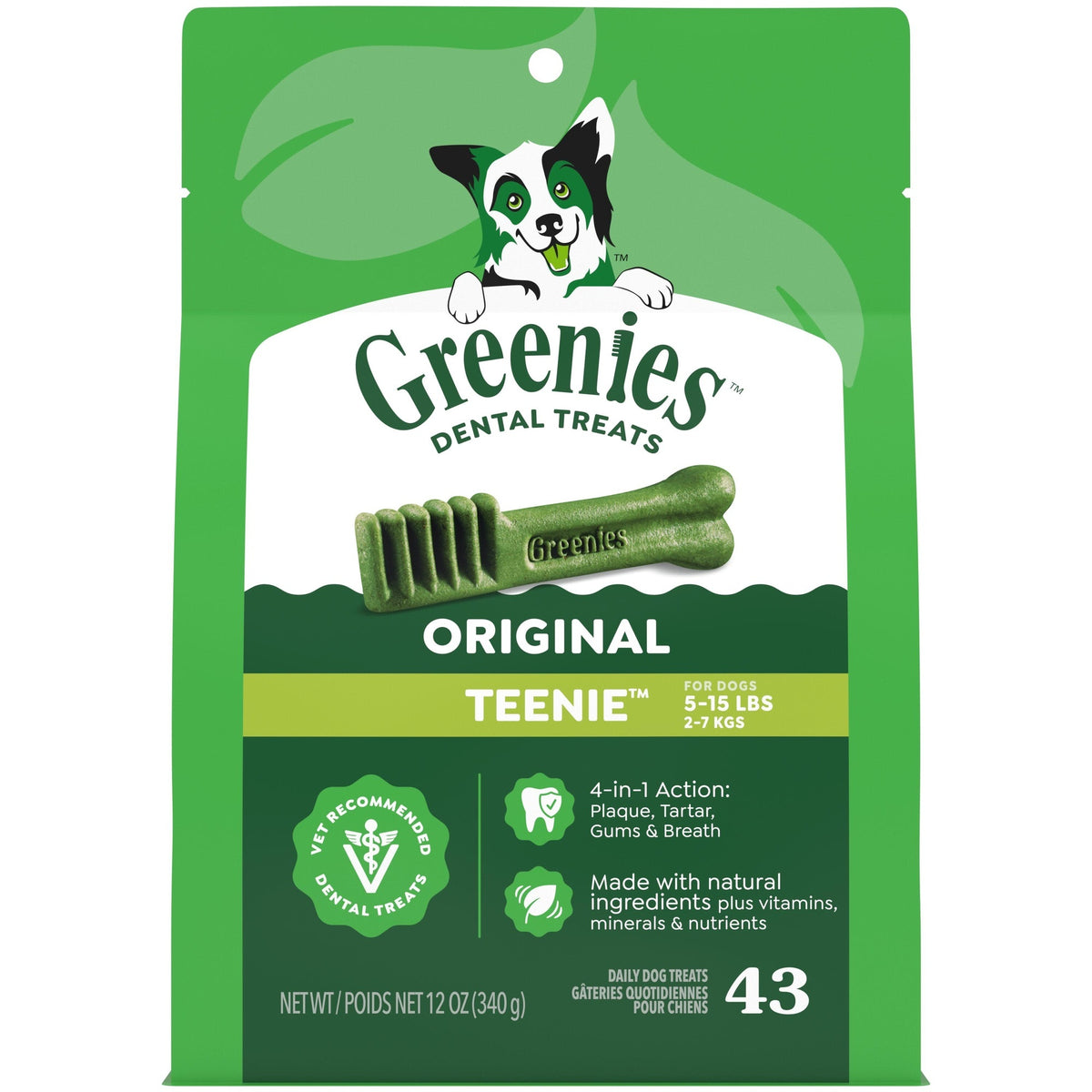 Greenies Teenie Extra Small Breed Original Dental Dog Treats