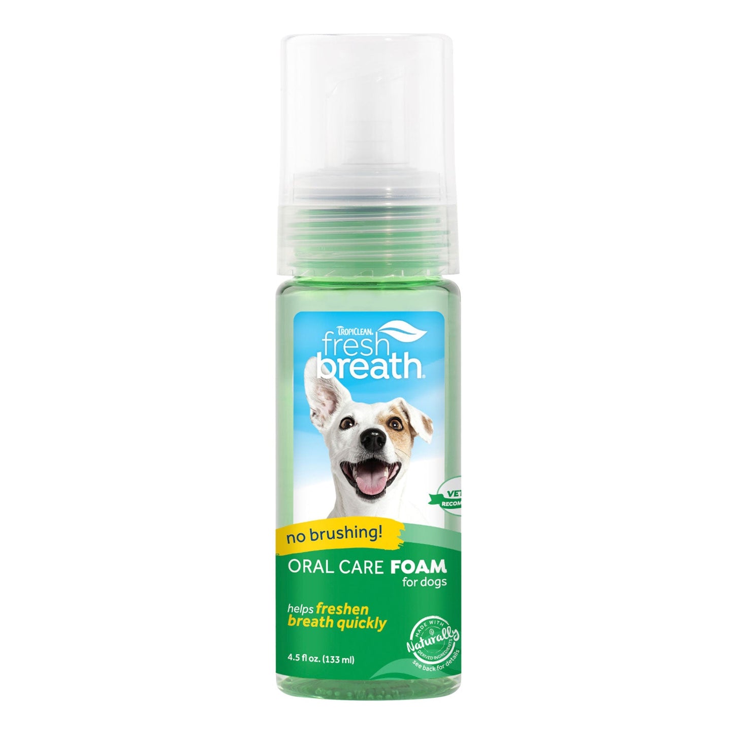 Tropiclean Fresh Breath Fresh Mint Foam For Dogs