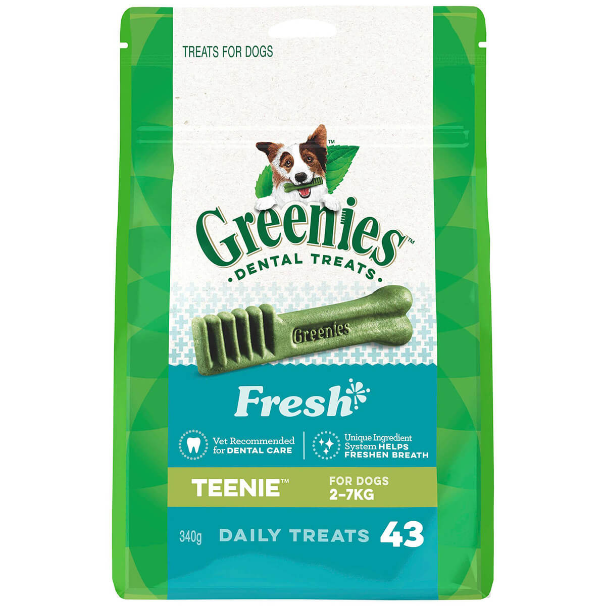 Greenies Freshmint Teenie Chews Dog Dental Treats