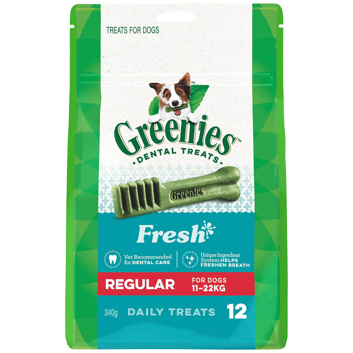 Greenies Freshmint Regular Chews Dog Dental Treats