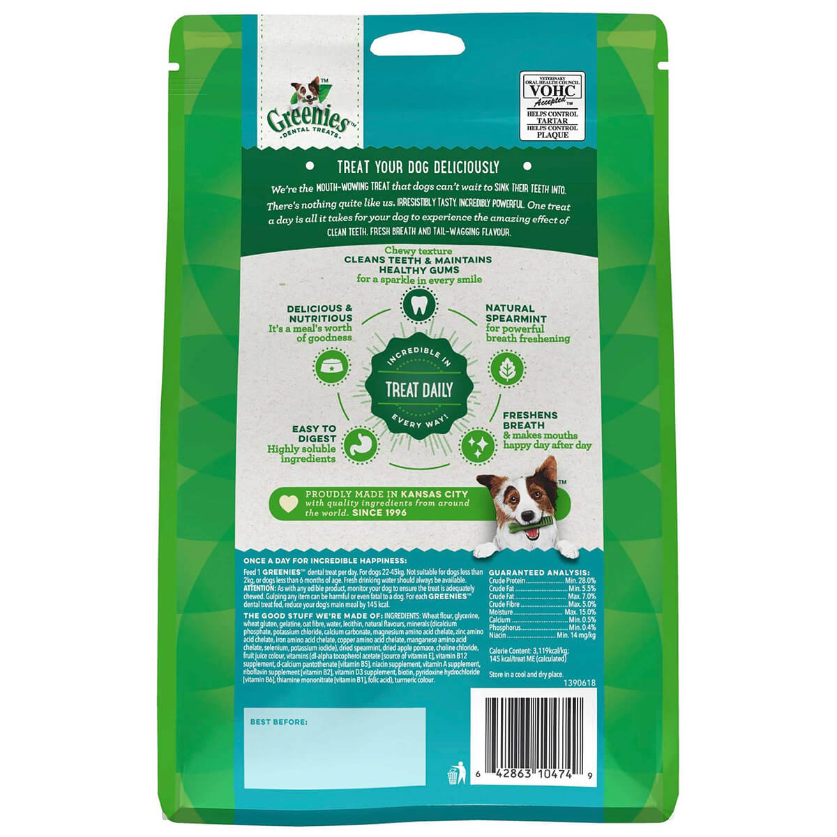Greenies Freshmint Large Chews Dog Dental Treats