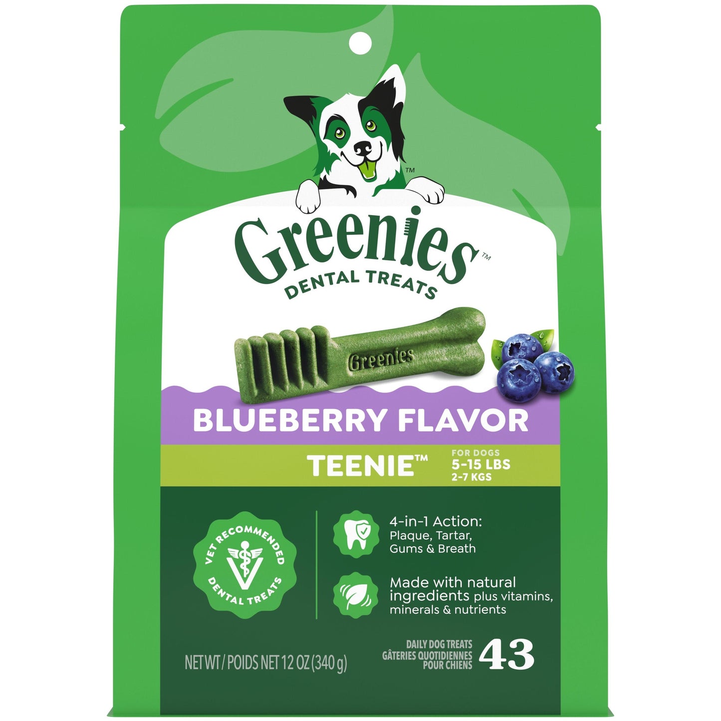 Greenies Blueberry Teenie Dental Chews Dog Treats